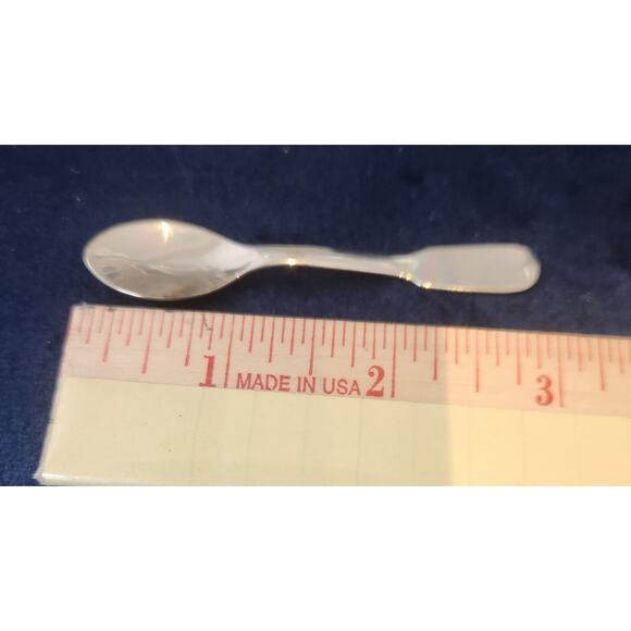 Avon Clear Pressed Glass Nut Salt Cellar Set w/ Spoons – Set of 6 Vintage USA - Picture 7 of 7